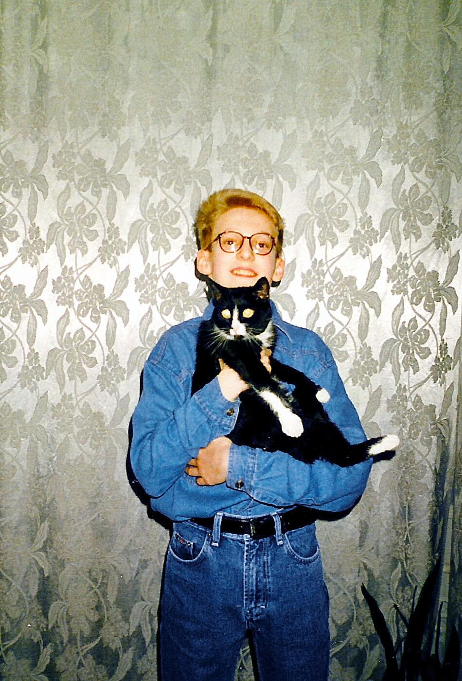 Me with a cat